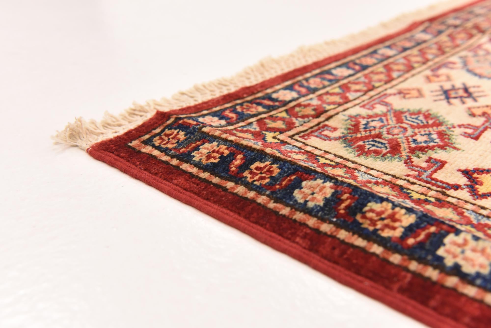170cm x 240cm anudado a mano Kazak Alfombra Oriental