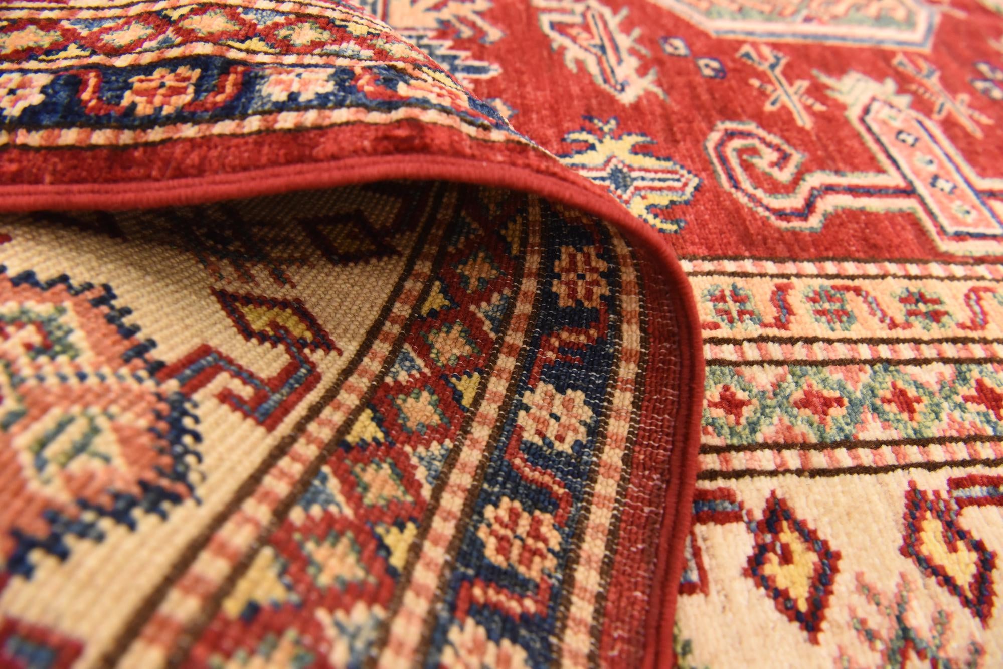 170cm x 240cm anudado a mano Kazak Alfombra Oriental