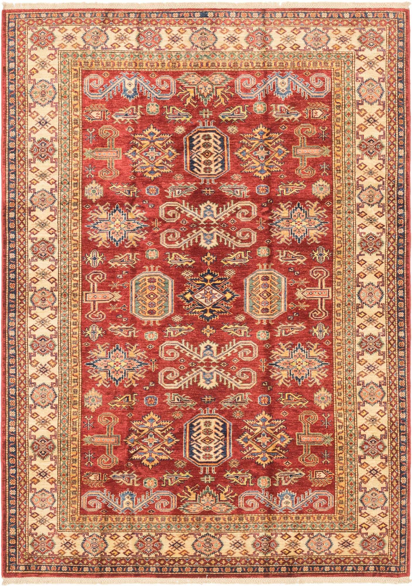 5' 7 x 7' 11 Hand Knotted Kazak Oriental Rug