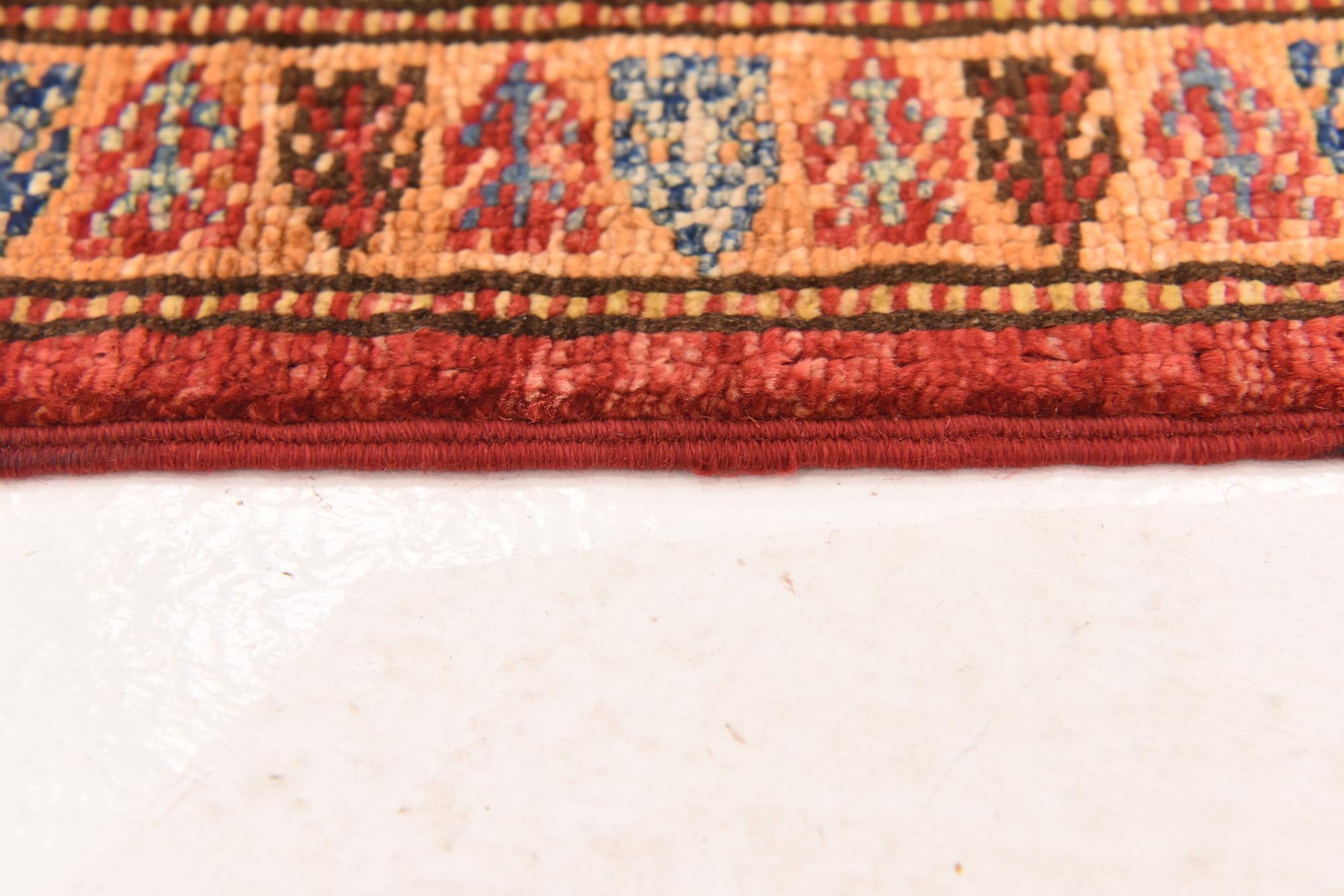 6' x 8' 3 Hand Knotted Kazak Oriental Rug