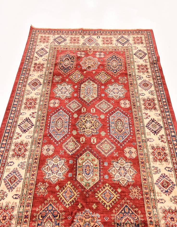 Detail image of 5' 9 x 8' 2  Hand Knotted Kazak Oriental Rug