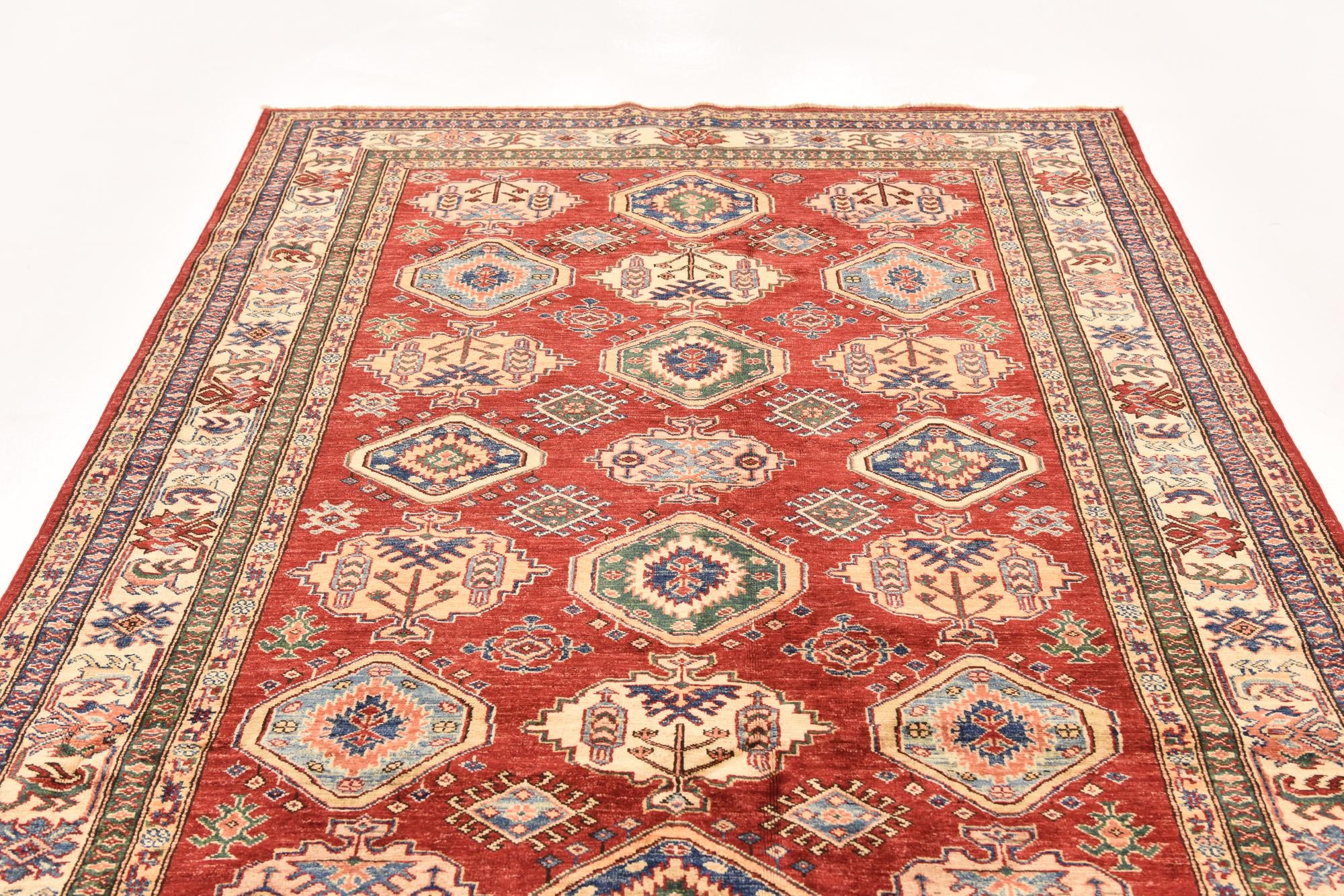 5' 9 x 8' 2 Hand Knotted Kazak Oriental Rug