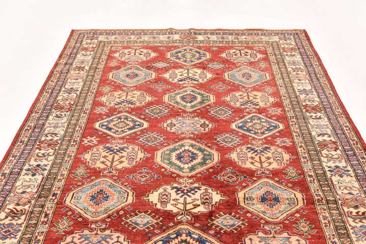 5' 9 x 8' 2 Hand Knotted Kazak Oriental Rug