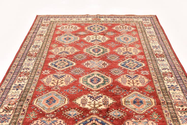 Detail image of 5' 9 x 8' 2 Hand Knotted Kazak Oriental Rug