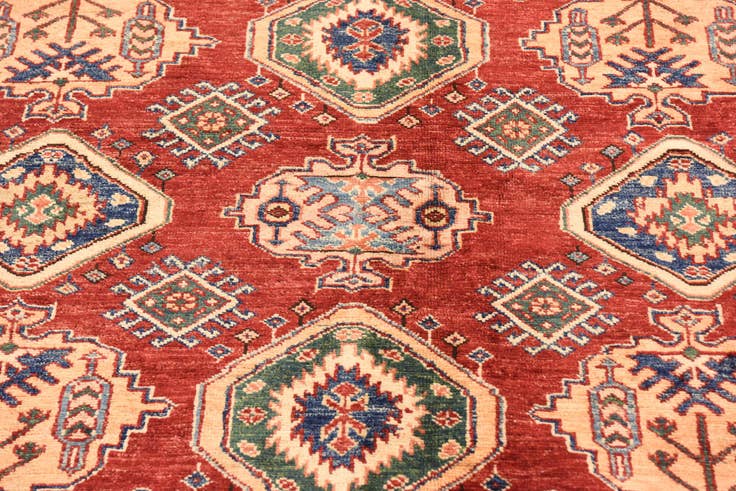 Detail image of 5' 9 x 8' 2 Hand Knotted Kazak Oriental Rug