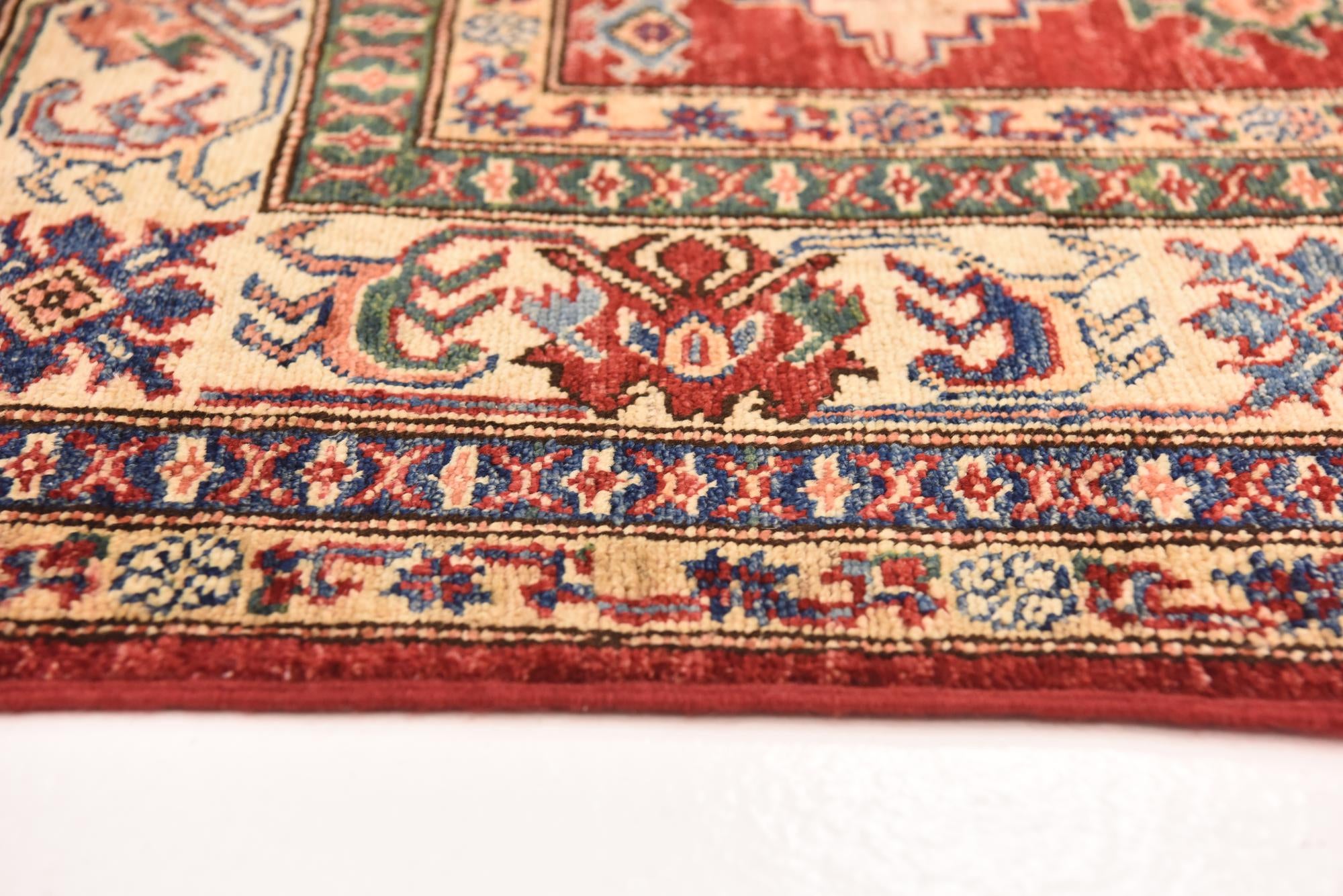 5' 9 x 8' 2 Hand Knotted Kazak Oriental Rug