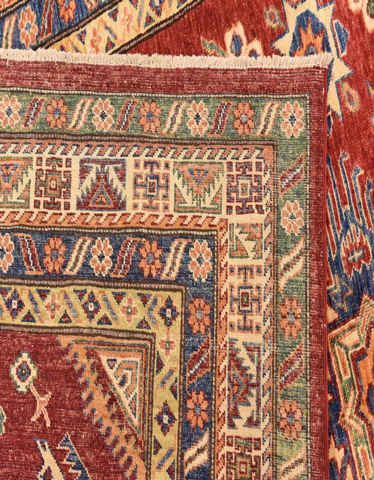 Detail image of 5' 7 x 8' 4  Hand Knotted Kazak Oriental Rug