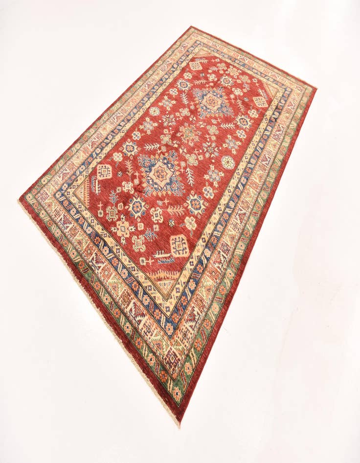 Detail image of 5' 7 x 8' 4  Hand Knotted Kazak Oriental Rug