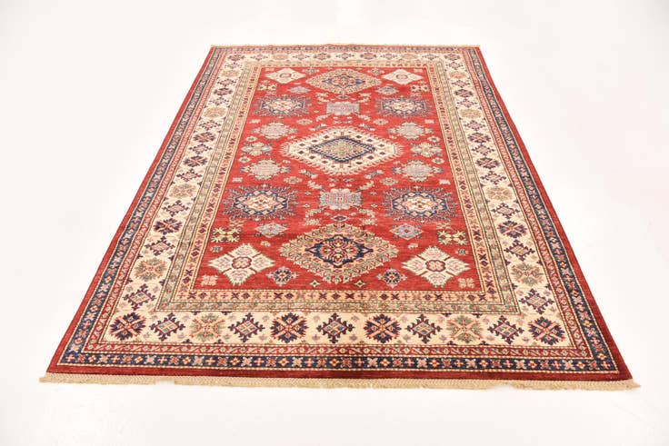 Detail image of 5' 7 x 8' Hand Knotted Kazak Oriental Rug