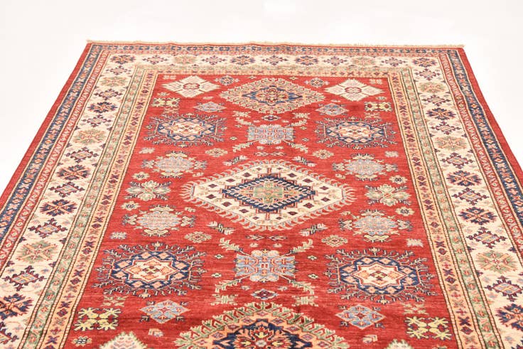 Detail image of 5' 7 x 8' Hand Knotted Kazak Oriental Rug