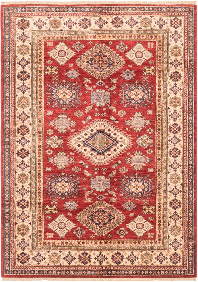 Detail image of 5' 7 x 8' Hand Knotted Kazak Oriental Rug