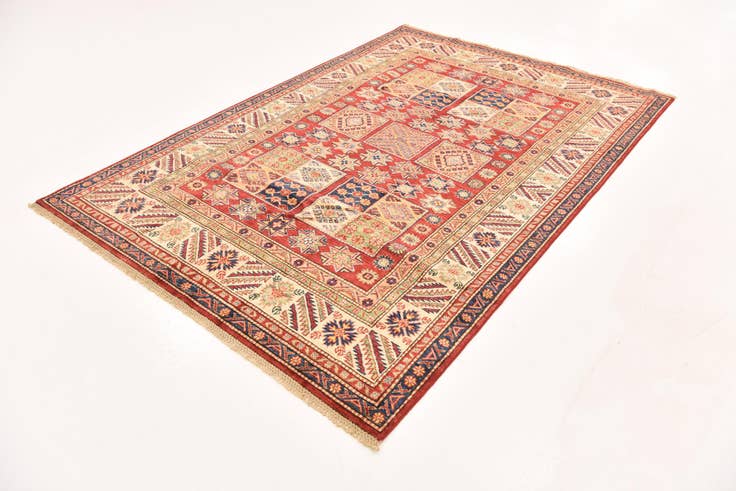 Detail image of 5' 7 x 8' Hand Knotted Kazak Oriental Rug