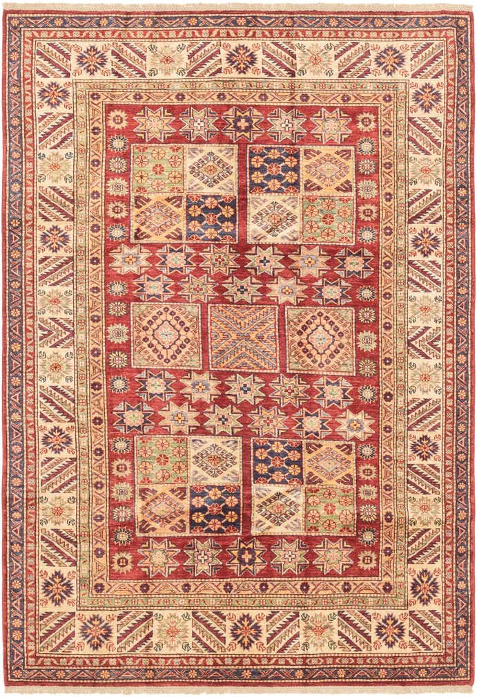 5' 7 x 8' Hand Knotted Kazak Oriental Rug