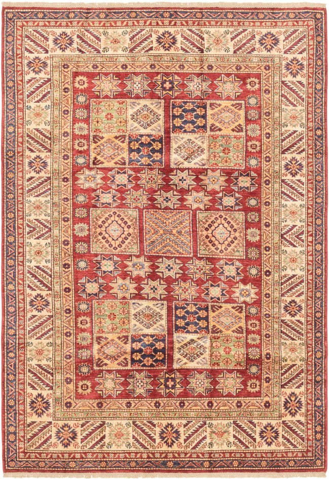 Detail image of 5' 7 x 8' Hand Knotted Kazak Oriental Rug