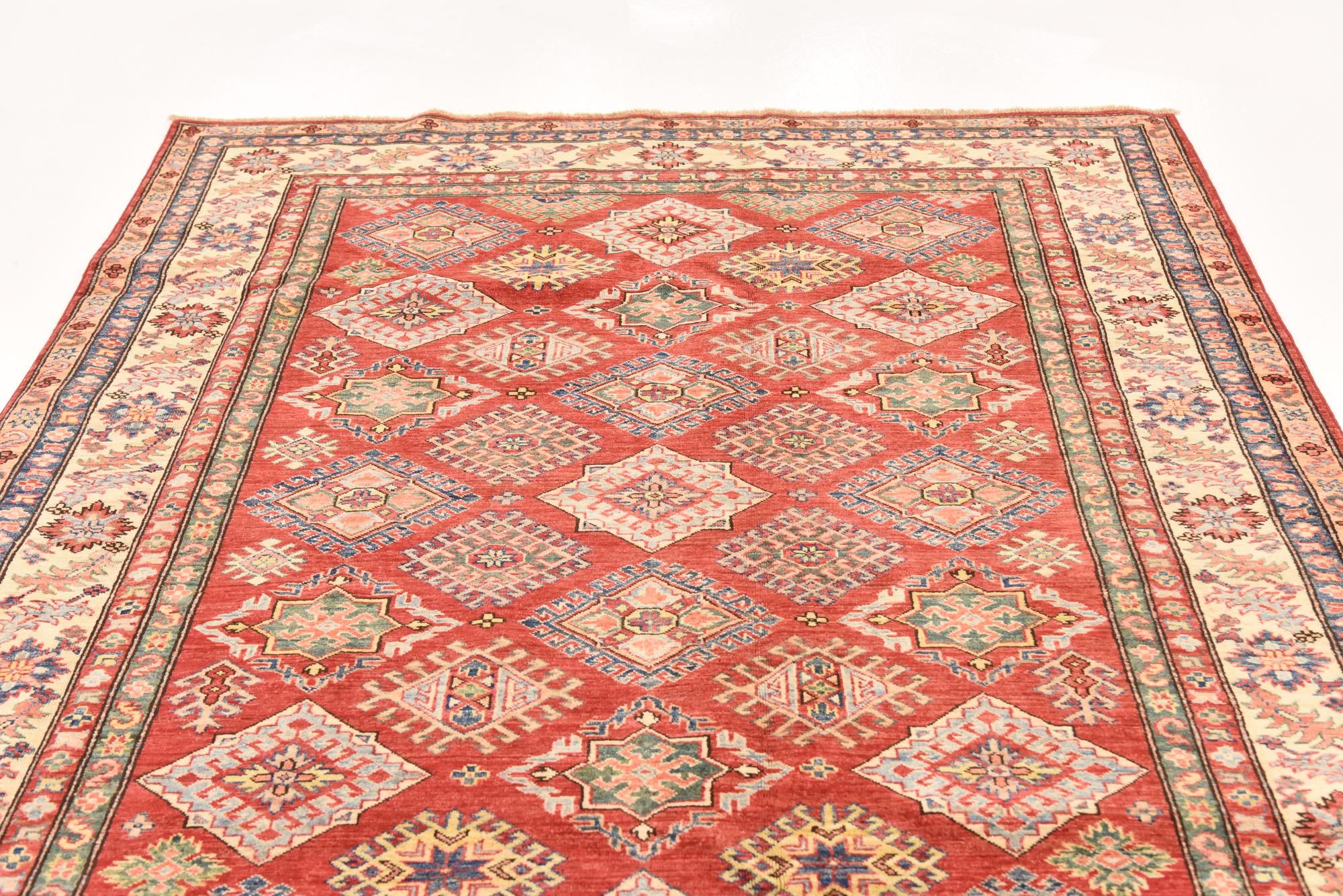5' 11 x 7' 10 Hand Knotted Kazak Oriental Rug
