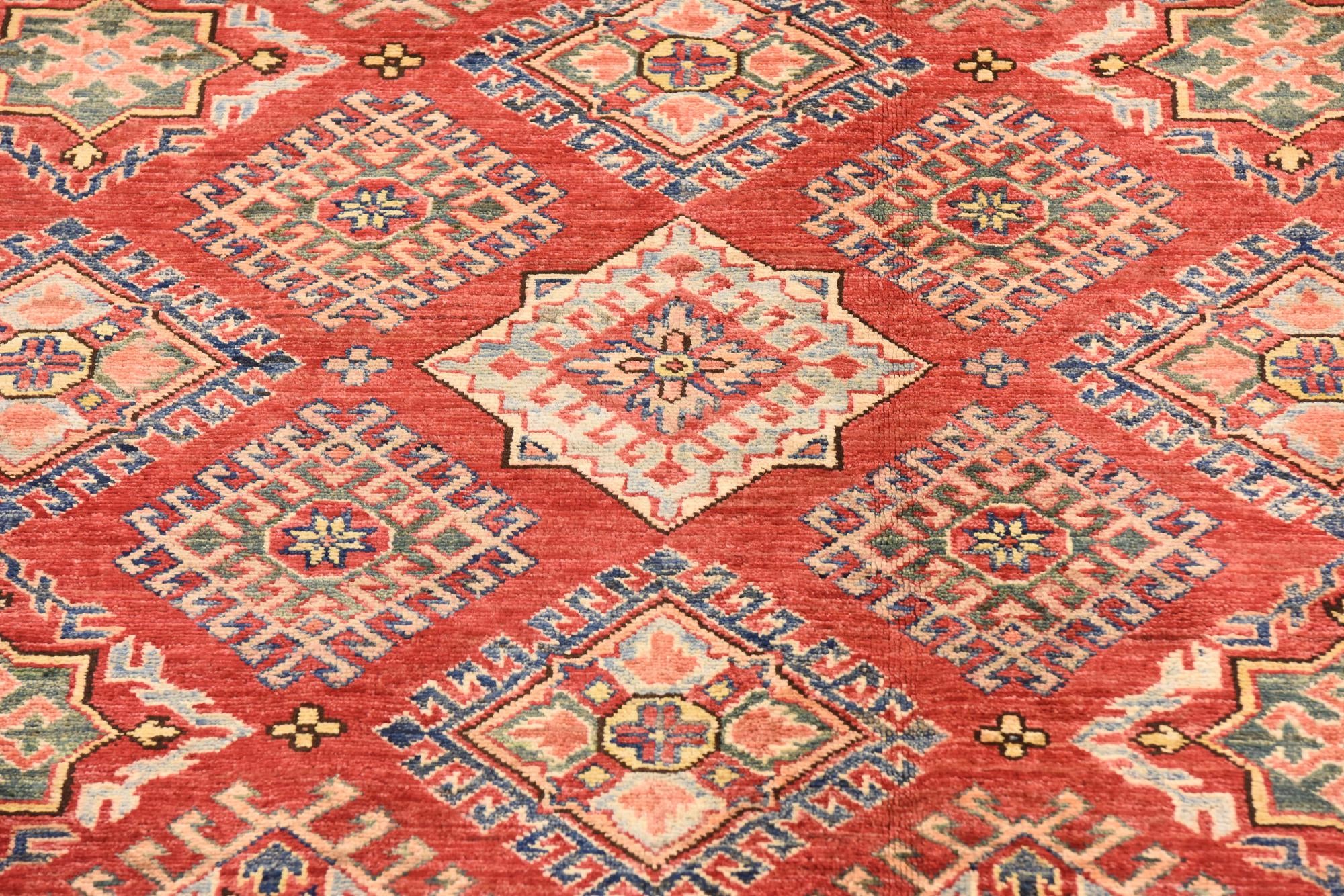 5' 11 x 7' 10 Hand Knotted Kazak Oriental Rug