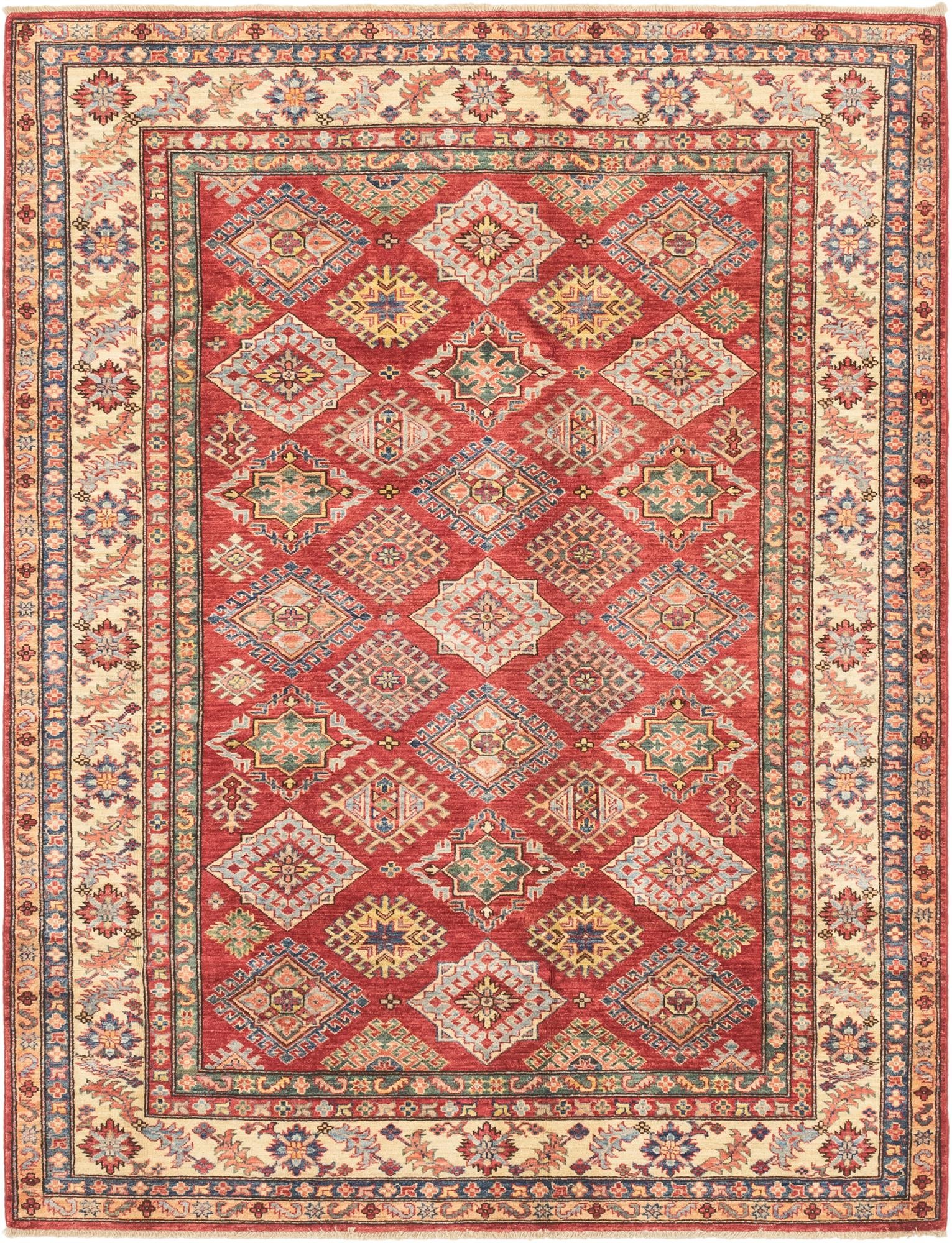 5' 11 x 7' 10 Hand Knotted Kazak Oriental Rug