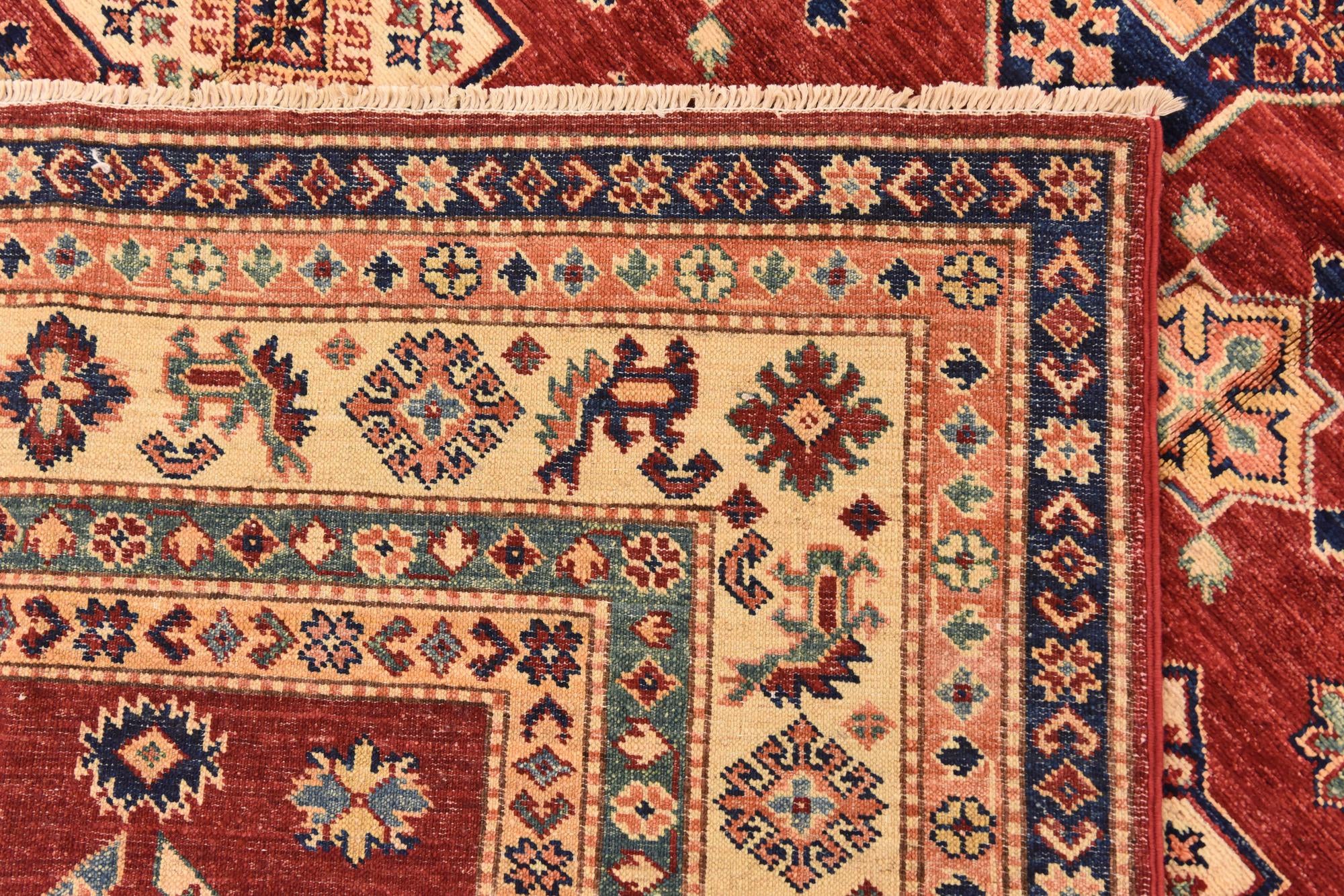 5' 7 x 7' 11 Hand Knotted Kazak Oriental Rug