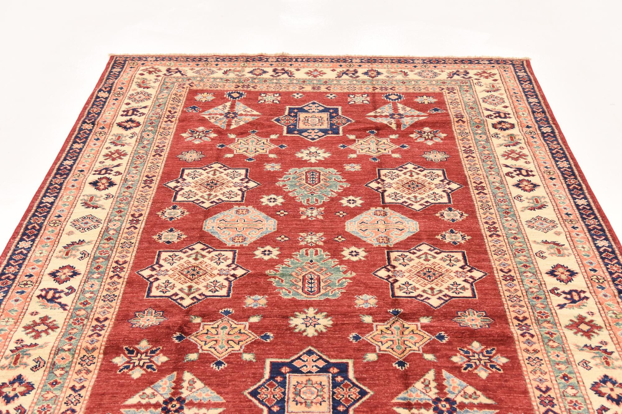 5' 7 x 7' 11 Hand Knotted Kazak Oriental Rug