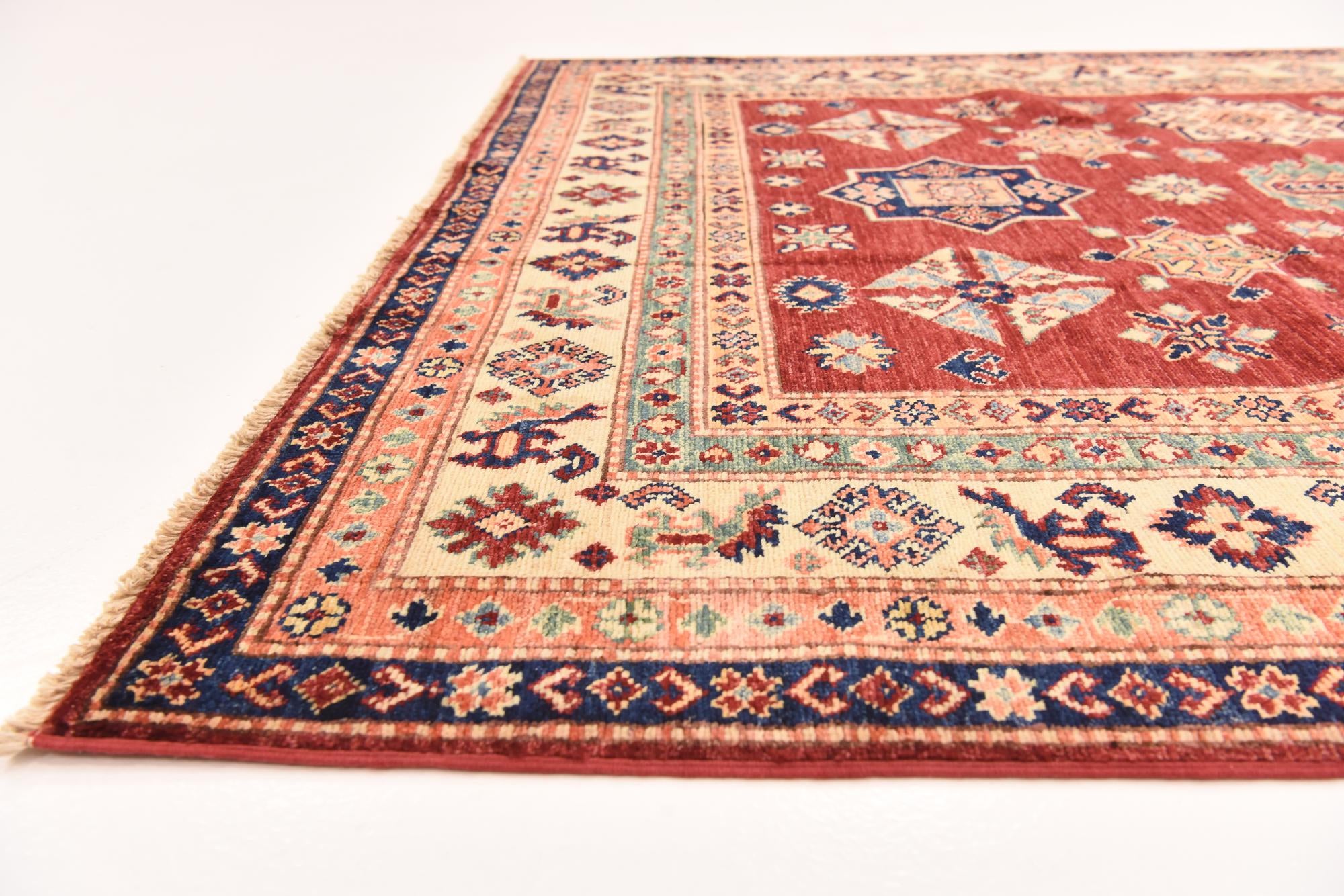 5' 7 x 7' 11 Hand Knotted Kazak Oriental Rug