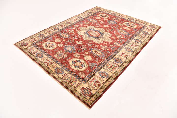 5' 10 x 7' 10 Hand Knotted Kazak Oriental Rug