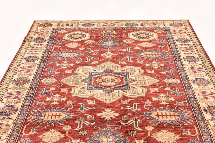 Detail image of 5' 10 x 7' 10 Hand Knotted Kazak Oriental Rug