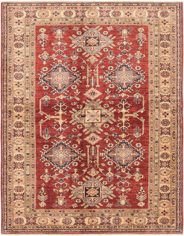 Detail image of 5' 6 x 7' 7 Hand Knotted Kazak Oriental Rug