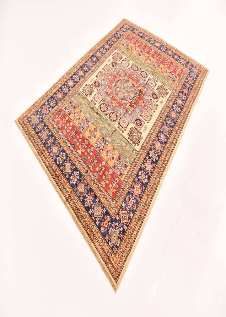 5' 11 x 8' 1 Hand Knotted Kazak Oriental Rug