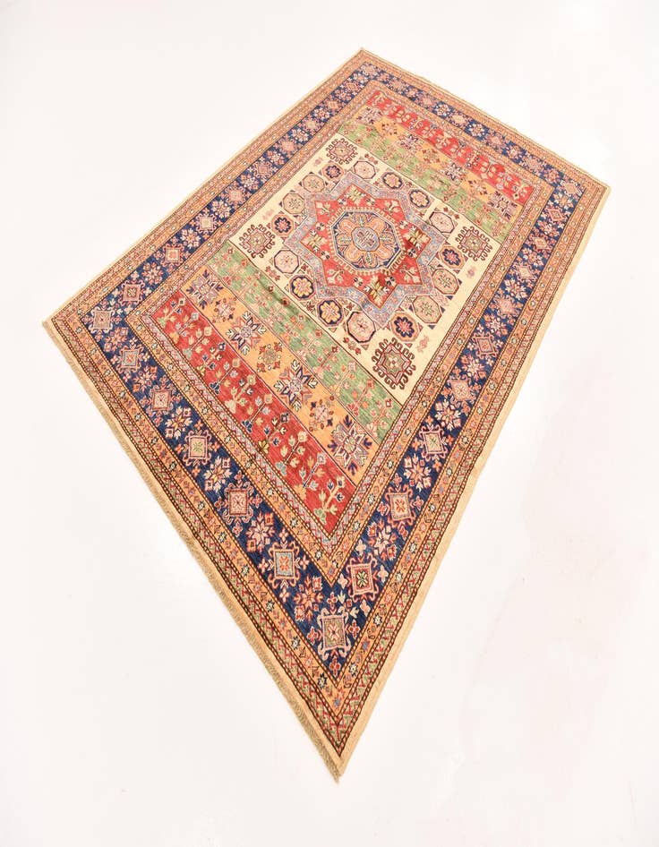 Detail image of 5' 11 x 8' 1  Hand Knotted Kazak Oriental Rug