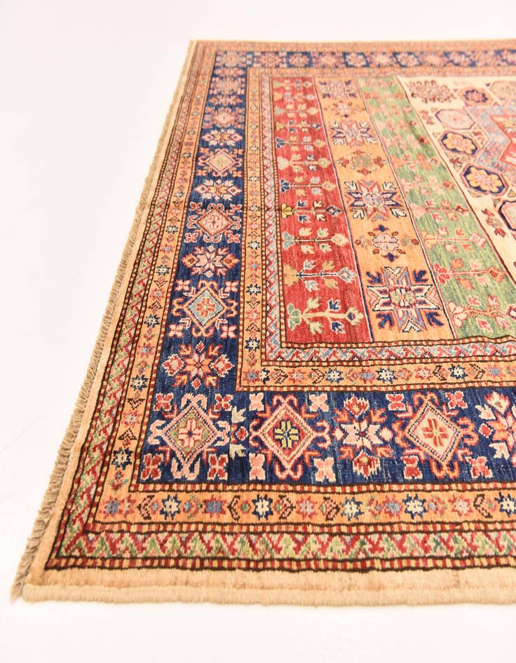 Detail image of 5' 11 x 8' 1 Hand Knotted Kazak Oriental Rug