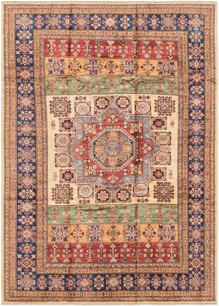 5' 11 x 8' 1 Hand Knotted Kazak Oriental Rug