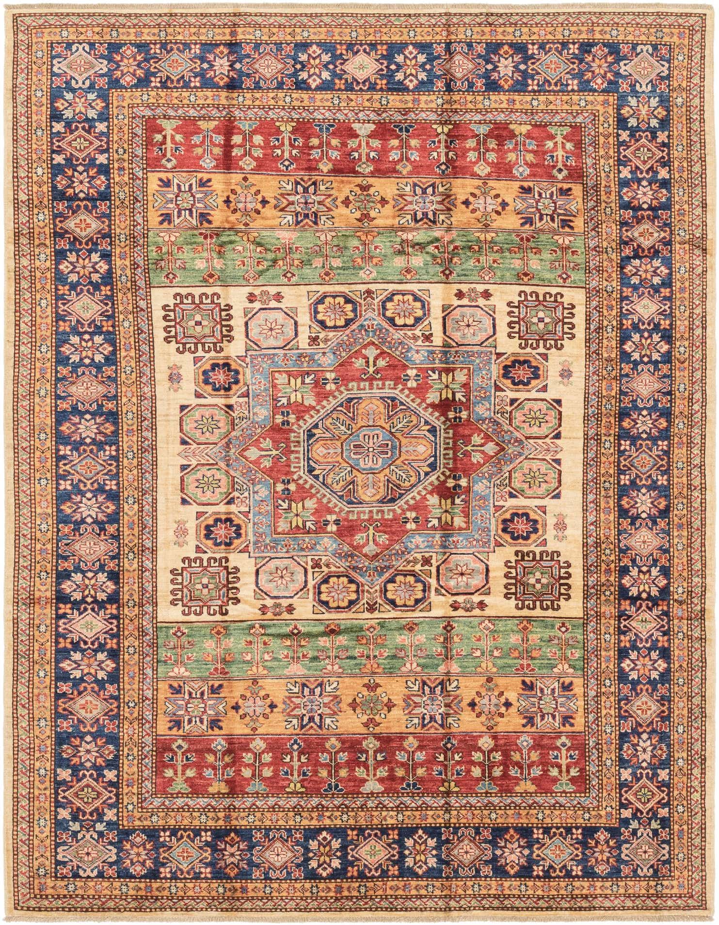 5' 11 x 8' 1 Hand Knotted Kazak Oriental Rug