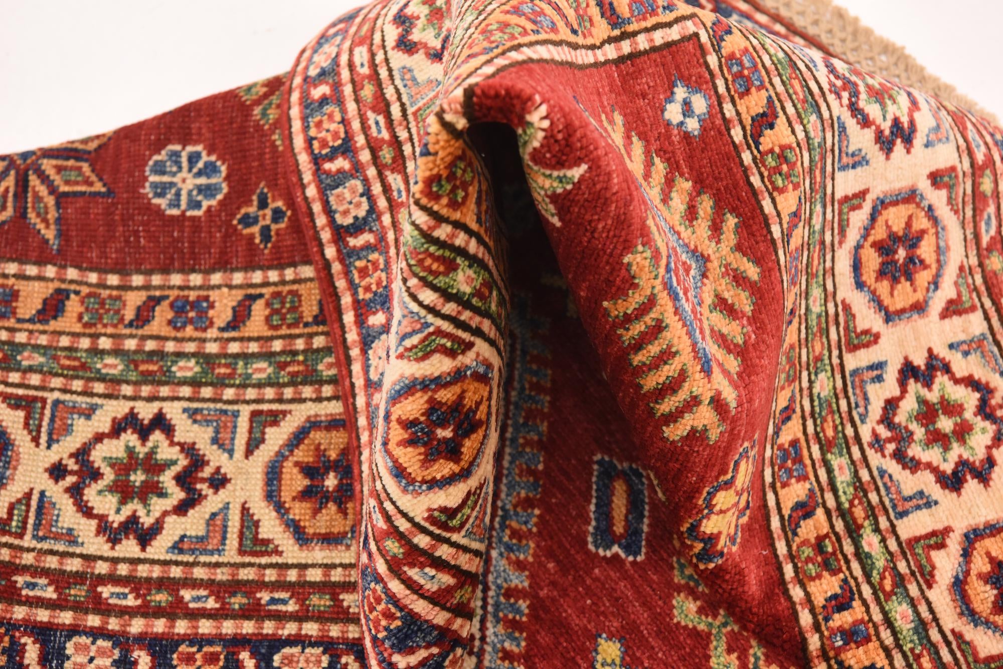 3' 10 x 6' Hand Knotted Kazak Oriental Rug