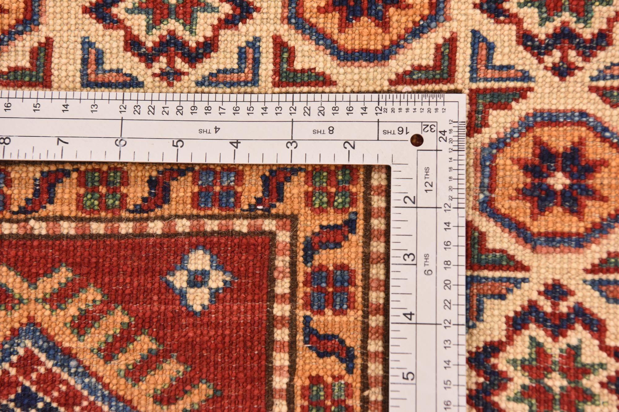3' 10 x 6' Hand Knotted Kazak Oriental Rug