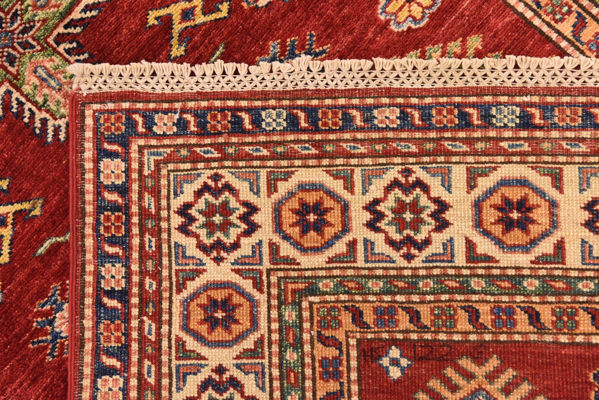 3' 10 x 6' Hand Knotted Kazak Oriental Rug
