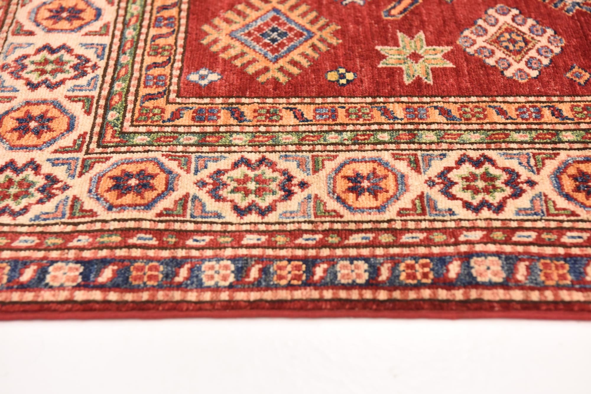 3' 10 x 6' Hand Knotted Kazak Oriental Rug