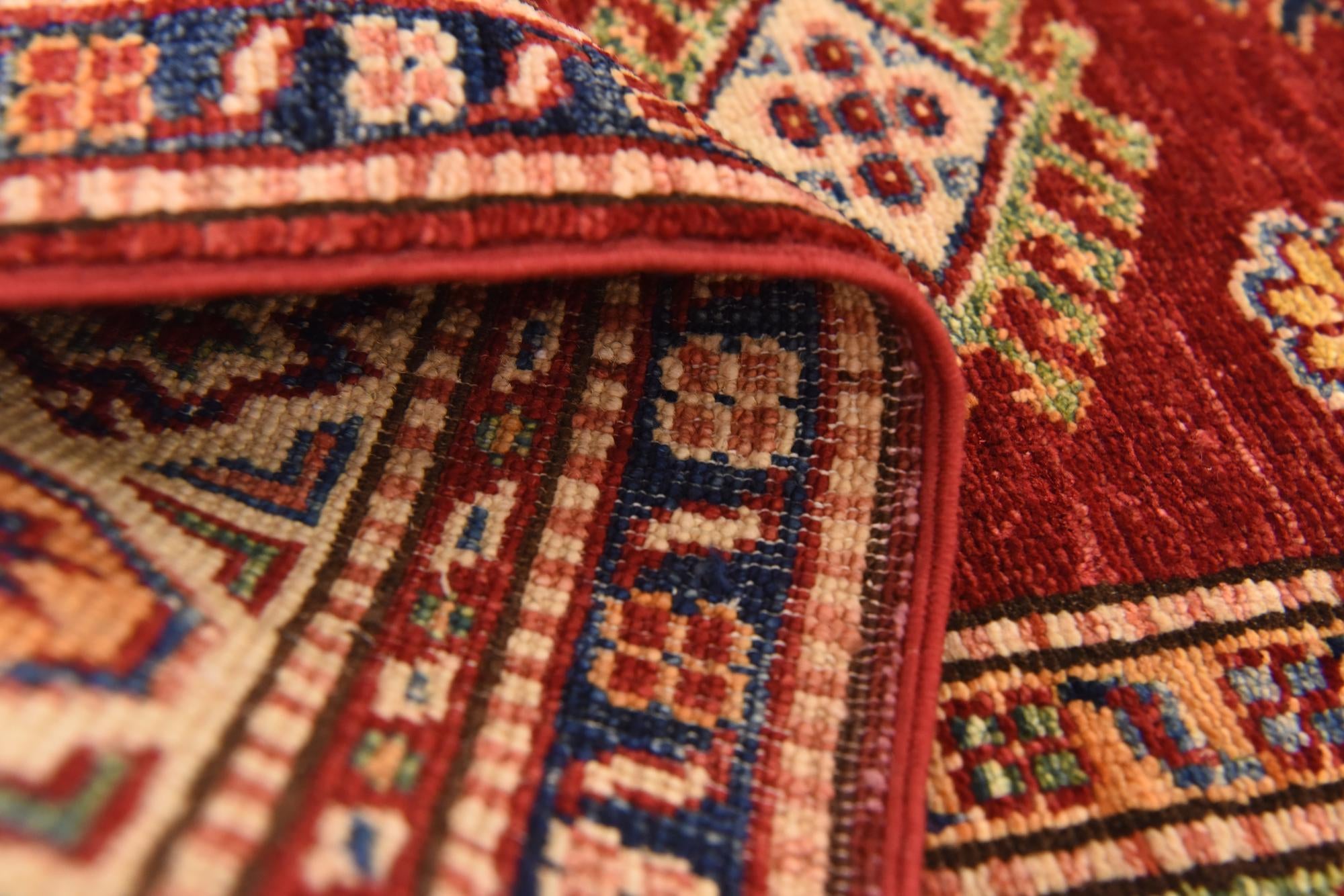 3' 10 x 6' Hand Knotted Kazak Oriental Rug