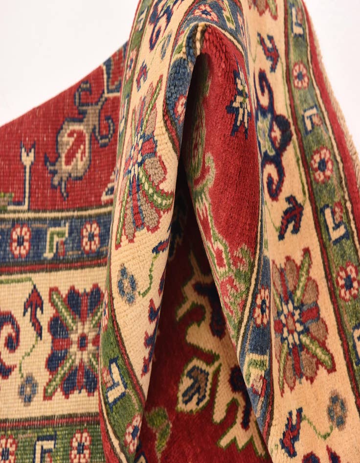 Detail image of 5' x 7' 4  Hand Knotted Kazak Rug