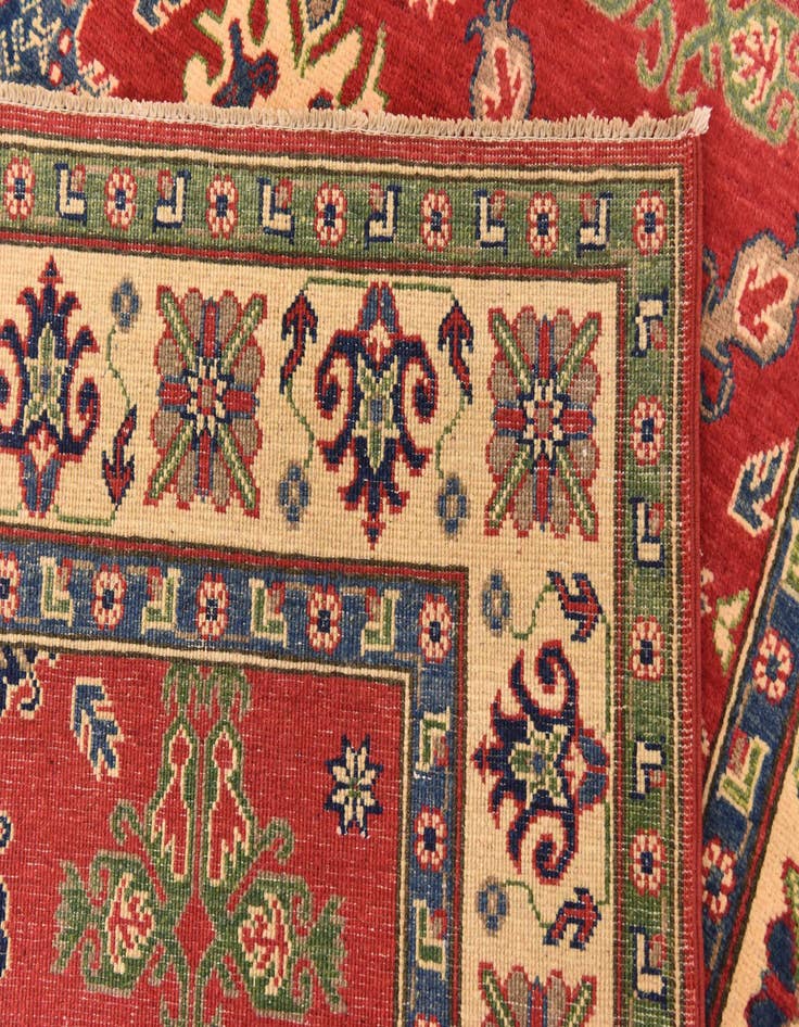 Detail image of 5' x 7' 4  Hand Knotted Kazak Rug