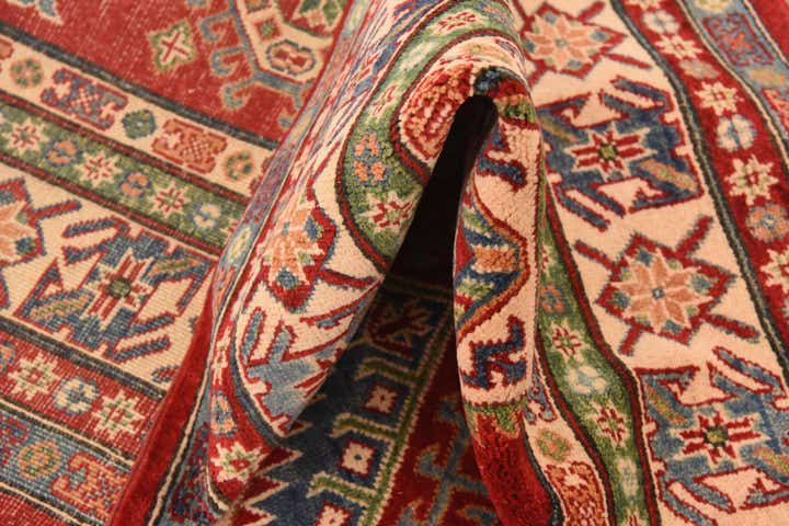 6' 6 x 9' 9 Hand Knotted Kazak Rug