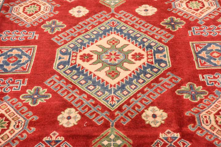 6' 6 x 9' 9 Hand Knotted Kazak Rug