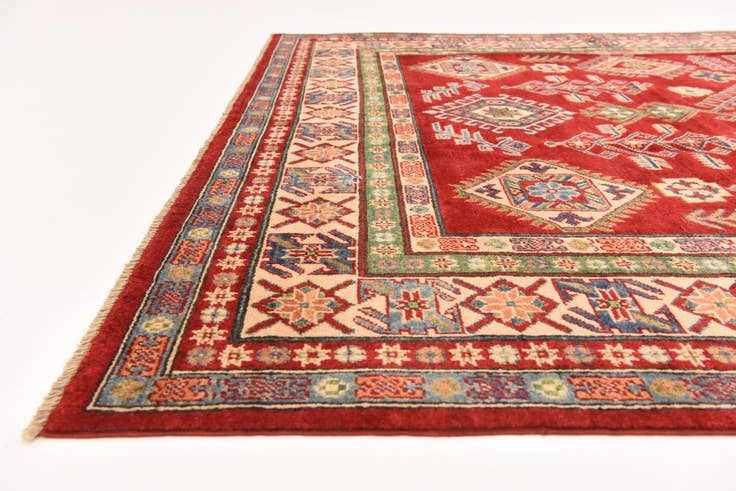 Detail image of 6' 6 x 9' 9 Hand Knotted Kazak Rug