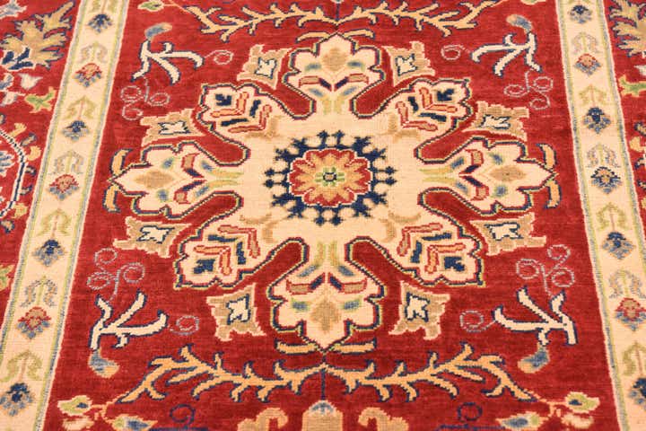 5' 2 x 7' 3 Hand Knotted Kazak Rug