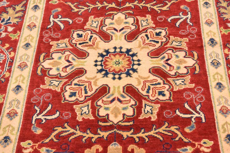 Detail image of 5' 2 x 7' 3 Hand Knotted Kazak Rug