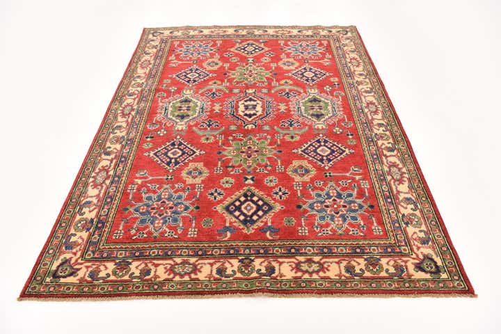 5' x 6' 10 Hand Knotted Kazak Rug