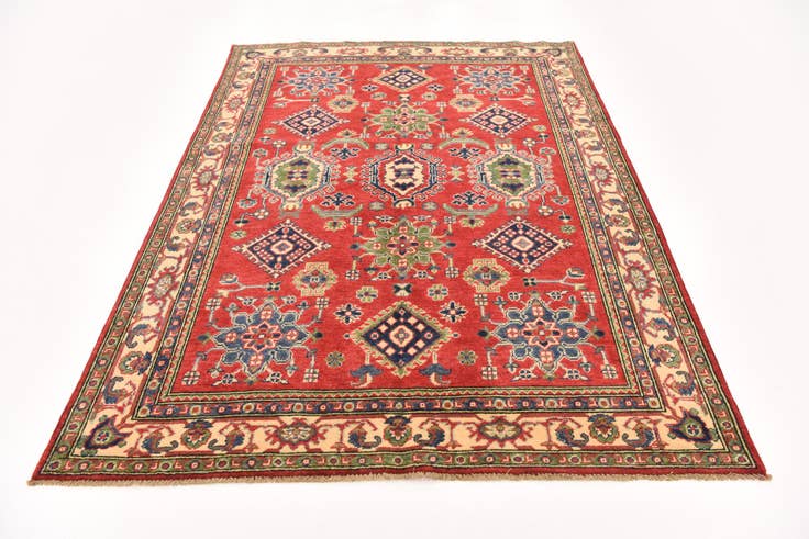 Detail image of 5' x 6' 10 Hand Knotted Kazak Rug