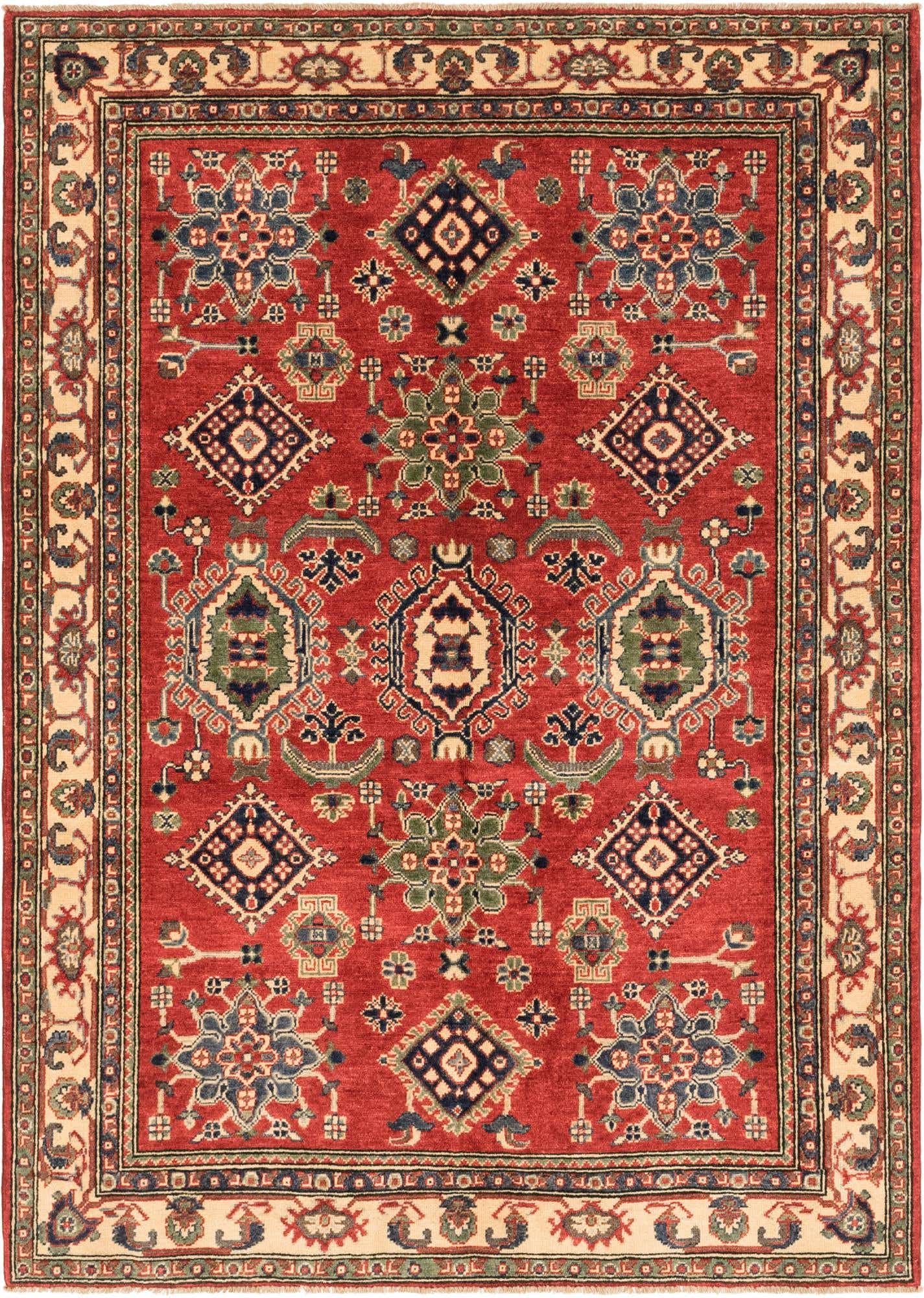 5' x 6' 10 Hand Knotted Kazak Rug