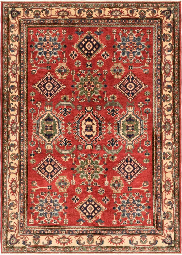 5' x 6' 10 Hand Knotted Kazak Rug