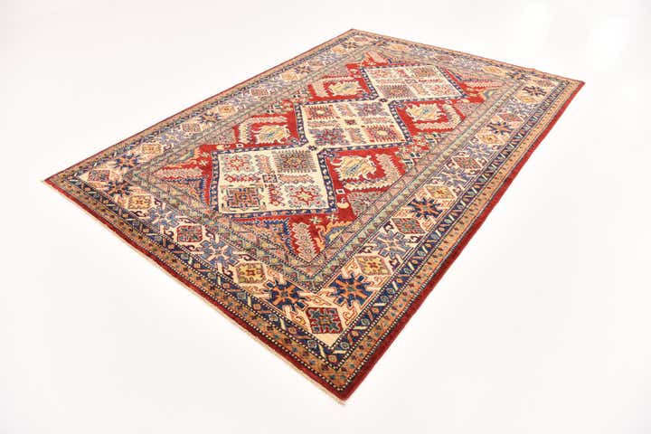 5' 8 x 8' 2 Hand Knotted Kazak Oriental Rug