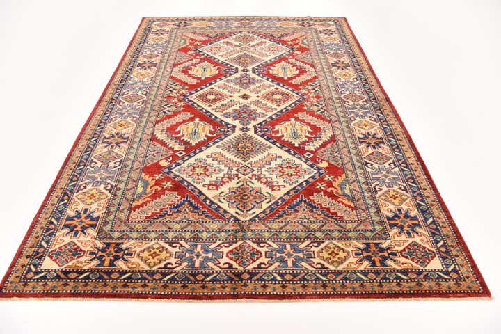 5' 8 x 8' 2 Hand Knotted Kazak Oriental Rug